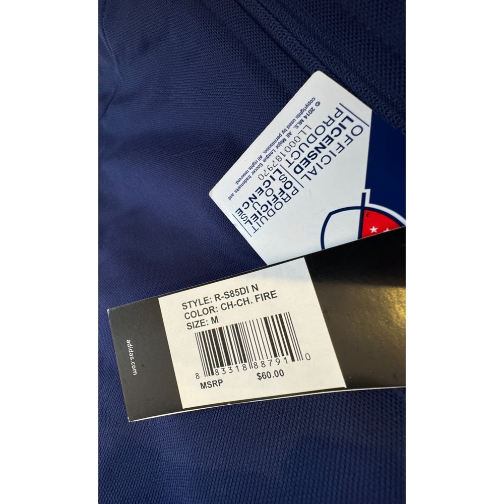NEW‎ Adidas MLS Chicago Fire Soccer FC Jacket Blue Red White Women's Size Medium - Picture 8 of 9